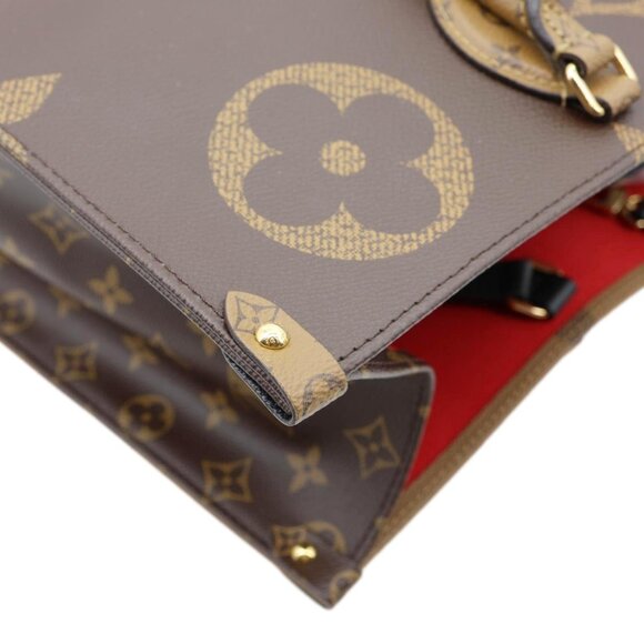 Louis Vuitton Onthego GM Giant Monogram Reverse Canvas Tote Bag - Picture 6 of 13